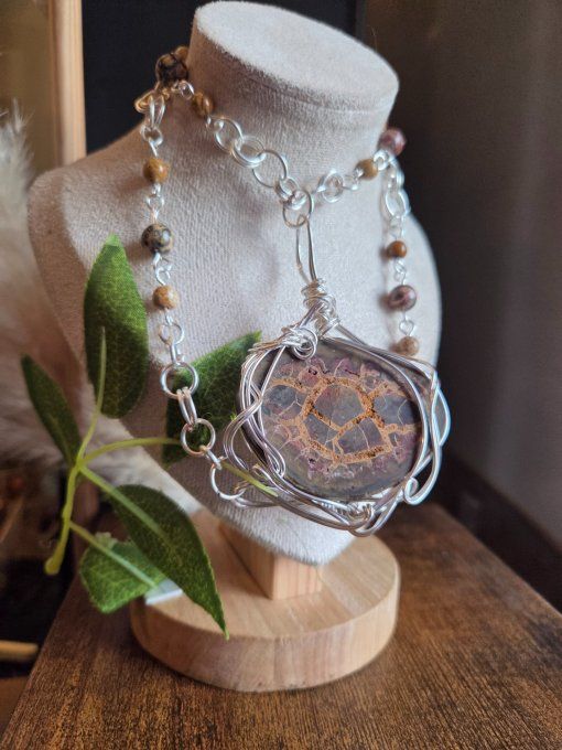 Collier 60 cmSeptaria argent -Tempérance et soulagement - Copie - Copie