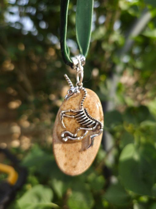 Pendentif Dendrite de manganése