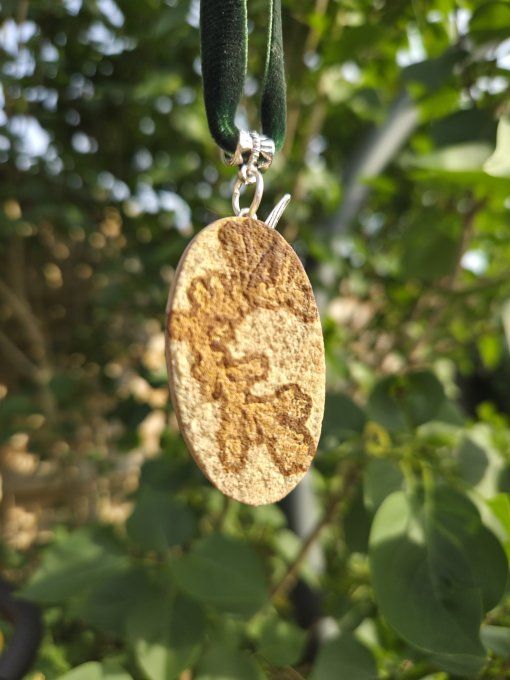 Pendentif Dendrite de manganése