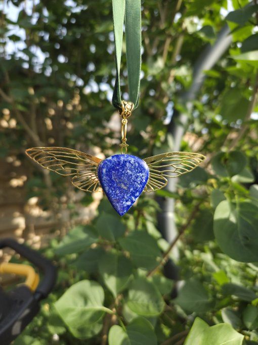 Collier Isis -Lapis Lazuli-Pierre de verité 