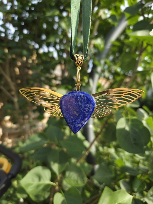 Collier Isis -Lapis Lazuli-Pierre de verité 