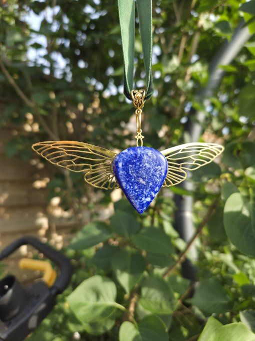 Collier Isis -Lapis Lazuli-Pierre de verité 