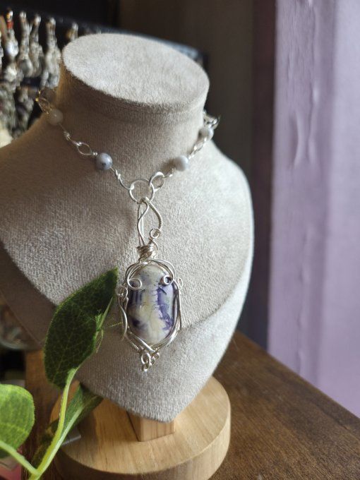 Pendentif Tiffany 's Stone ✨Sérénité et Harmonie✨ 