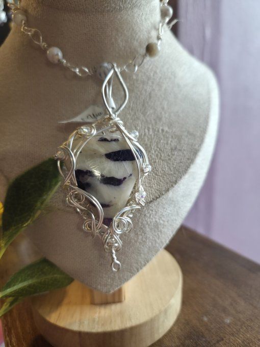 Pendentif✨Calcite Fluorite violette