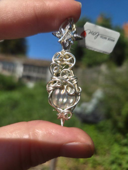Pendentif Abalone & Argent – la mini