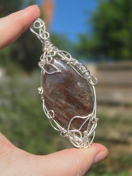 Amulette Quartz hématoïde ✨transforme l'énergie 