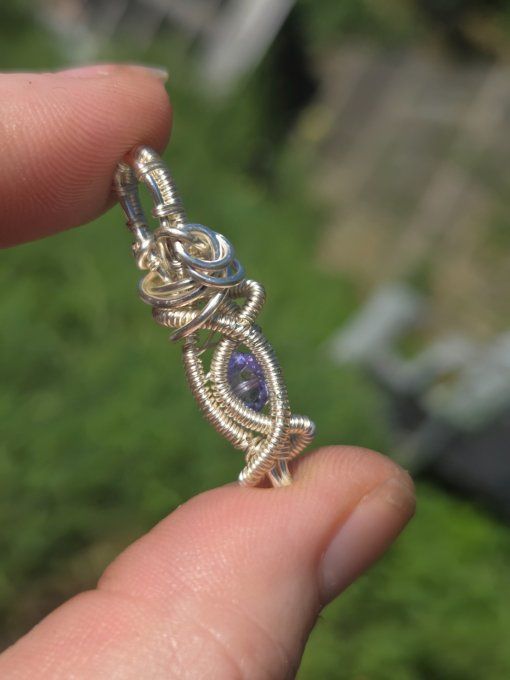 Pendentif Tanzanite ✨Pierre d’Éveil et d’Accomplissement