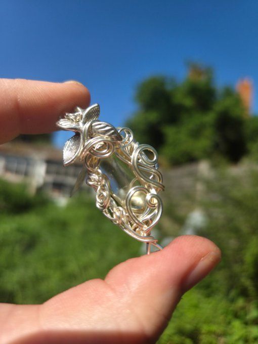 Pendentif Labradorite dorée -Confiance, Créativité Et Protection  