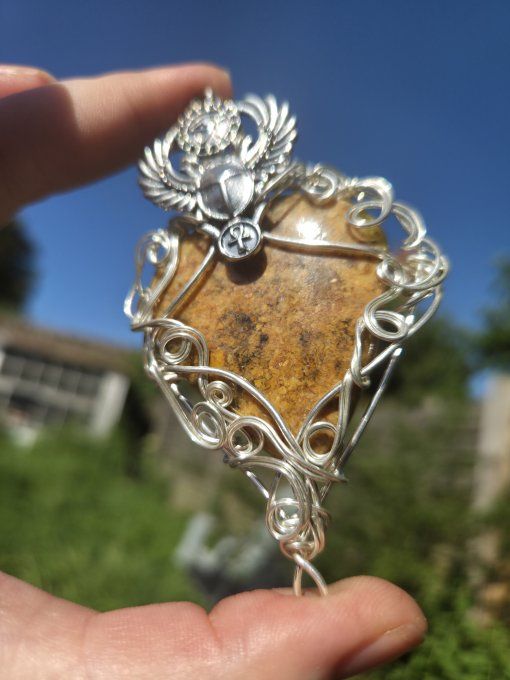 Amulette Jaspe jaune ✨Protection et Équilibre✨
