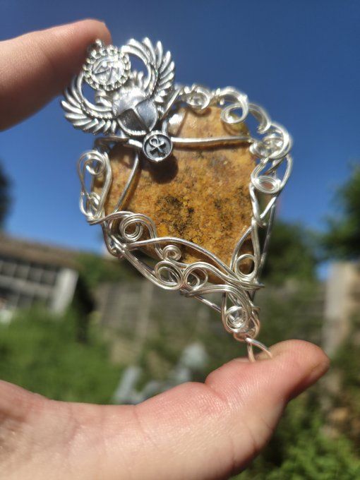 Amulette Jaspe jaune ✨Protection et Équilibre✨
