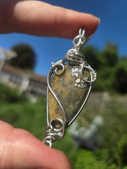  Pendentif Marcassite –✨ mere des pyrite