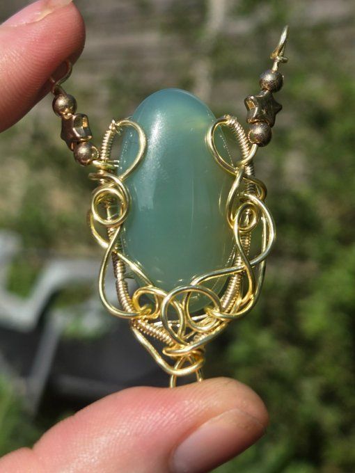 Collier or Jade ✨ sagesse et succés