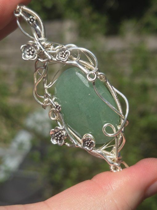 Amulette Aventurine verte -Enfant interieure et prospérité