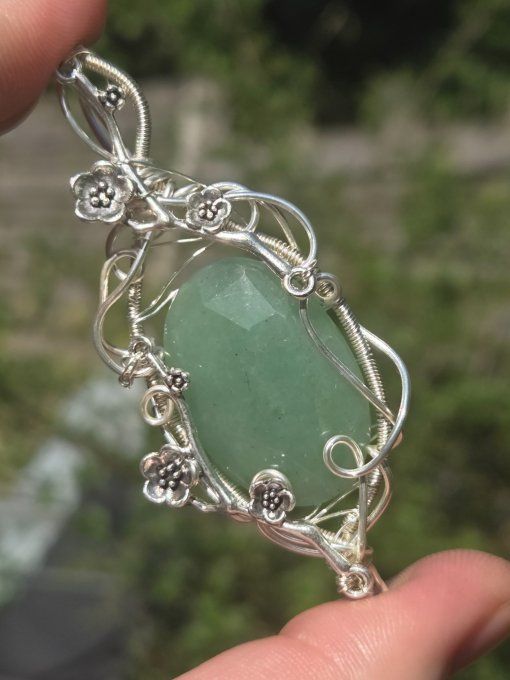 Amulette Aventurine verte -Enfant interieure et prospérité
