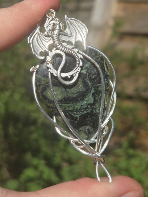 Amulette Jaspe Kambaba ✨Protection, Régénération & Soin du Cœur✨