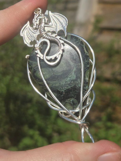 Amulette Jaspe Kambaba ✨Protection, Régénération & Soin du Cœur✨