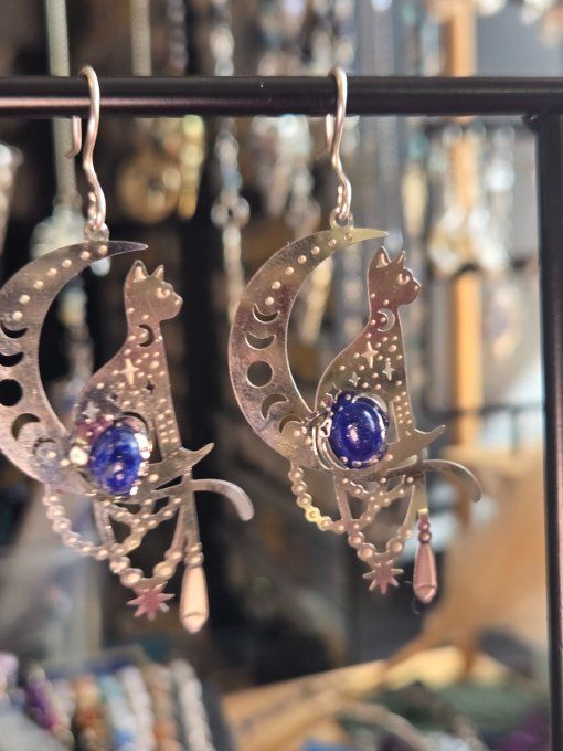 Boucles D’Oreilles Lapis-Lazuli – Vérité, Clarté & Sagesse  -petite