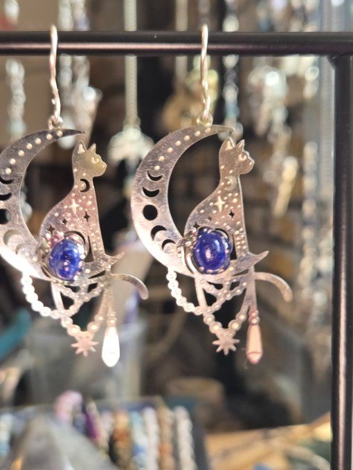 Boucles D’Oreilles Lapis-Lazuli – Vérité, Clarté & Sagesse  -petite