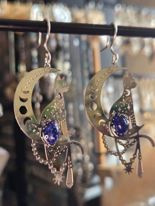 Boucles D’Oreilles Lapis-Lazuli – Vérité, Clarté & Sagesse  -petite