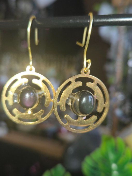 Boucle d’oreille oeil céleste  -Protection & Clarté  