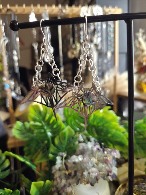 Boucle d'oreille Ormeau Abalone