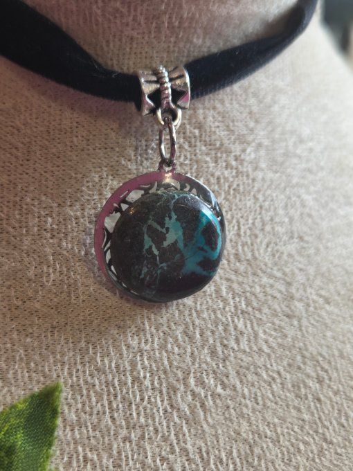 Collier Tenorite Chrysocolle – Équilibre Émotionnel