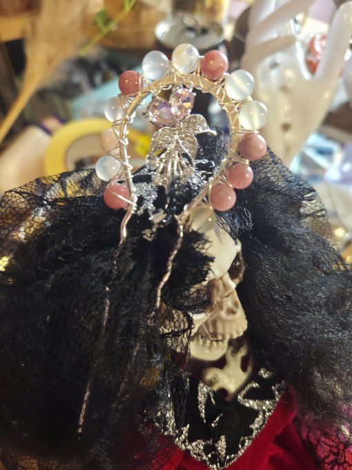 Pic chignon jaspe fleur de sakura  sur mesure