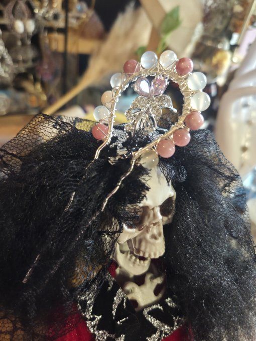 Pic chignon jaspe fleur de sakura  sur mesure