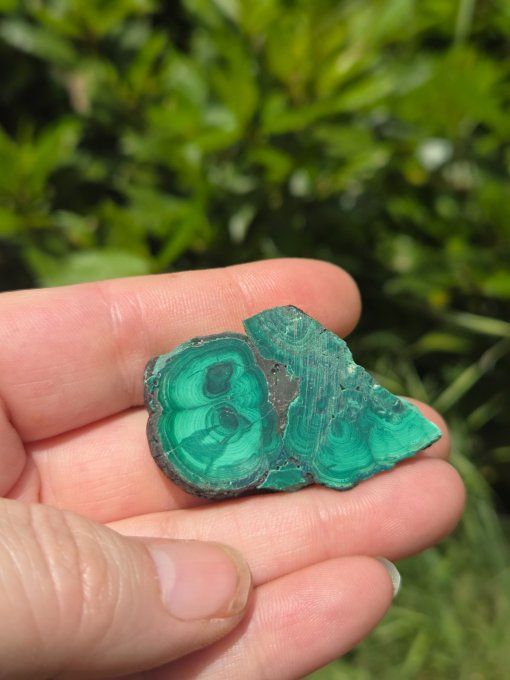 Petite Malachite en tranche