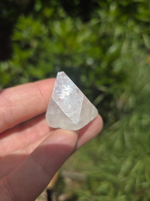 Apophyllite brute naturelle bi terminé