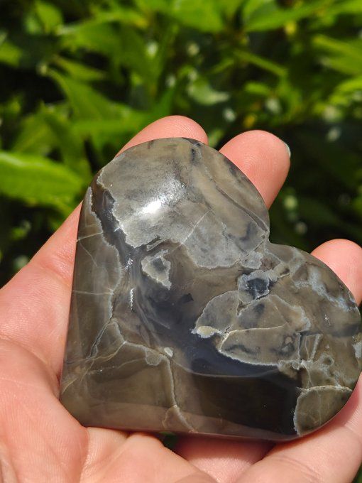 Agate volcano coeur 