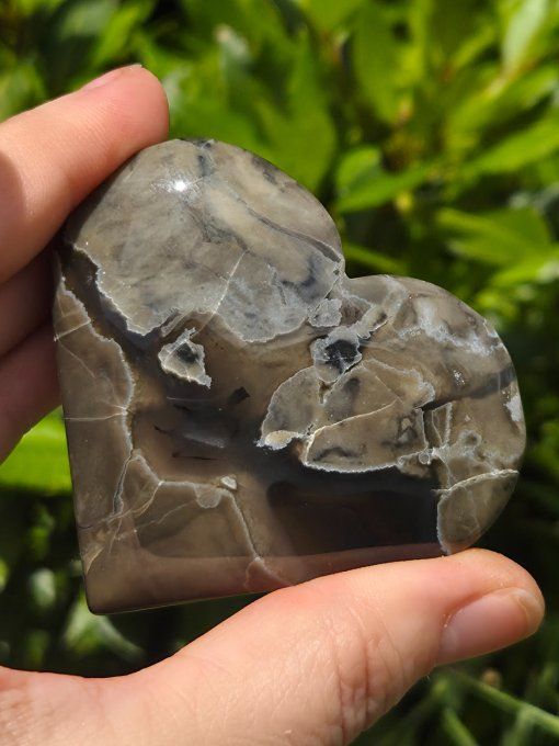Agate volcano coeur 