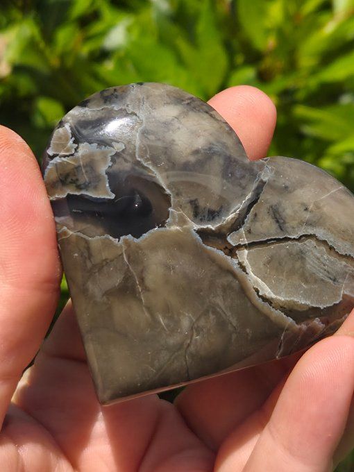 Agate volcano coeur 