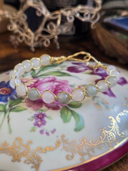  Bracelet Jade ✨Pierre d'équilibre et de prospérité ✨