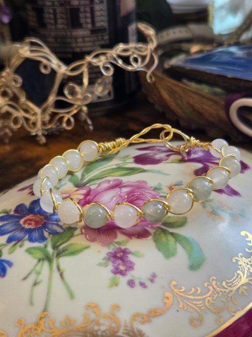  Bracelet Jade ✨Pierre d'équilibre et de prospérité ✨