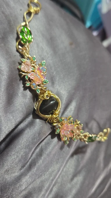 Collier Oeil de chat -chrysoberyl ✨protection et sérénité