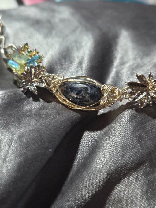 Collier Gaïa en Piétersite : pierre des tempêtes