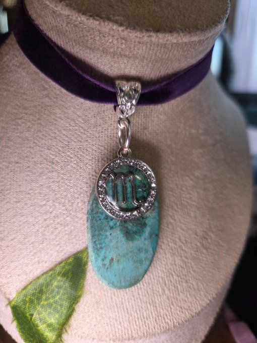 Pendentif Turquoise Africaine – astro scorpio 