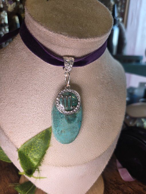 Pendentif Turquoise Africaine – astro scorpio 