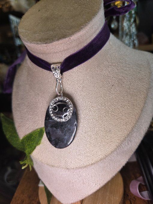  Amulette jaspe Gabbro✨  astro cancer
