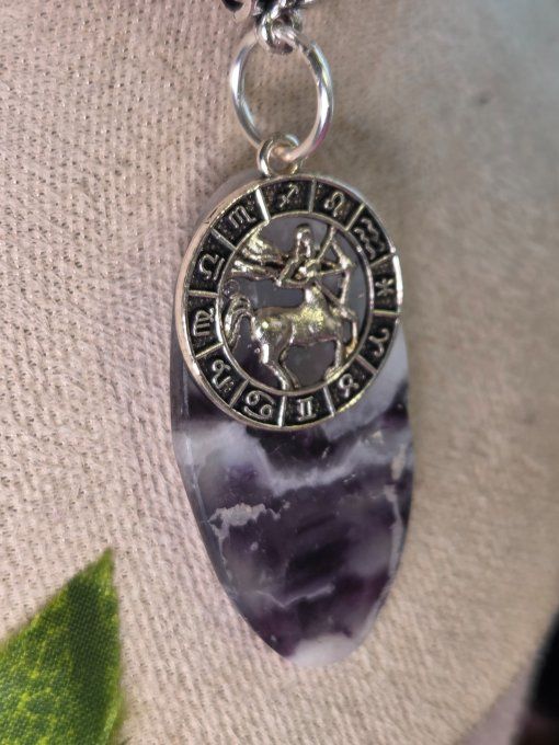 Pendentif  Fluorite -astro sagittaire