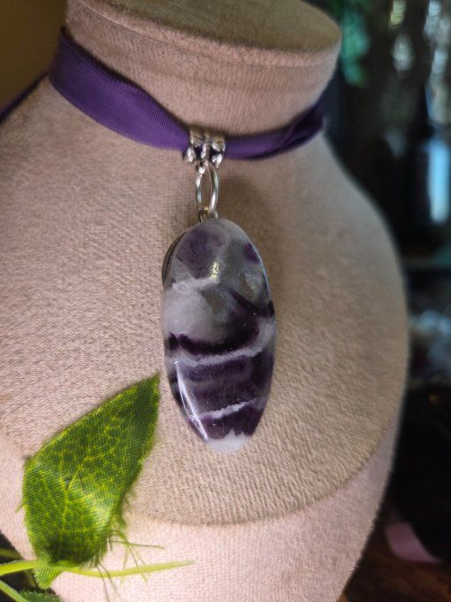 Pendentif  Fluorite -astro sagittaire