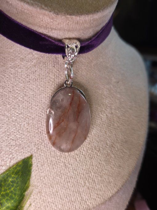 Amulette Quartz hématoïde ✨astro belier