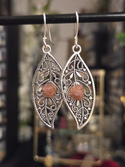 Boucle d’oreille  Tourmaline rose (Rubellite )✨Blessure Émotionnelle et Protection  -