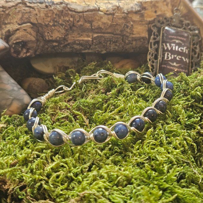 Dumortierite -Bracelet ou collier a composer 