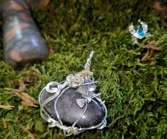 Obsidienne Argent , citrouille 