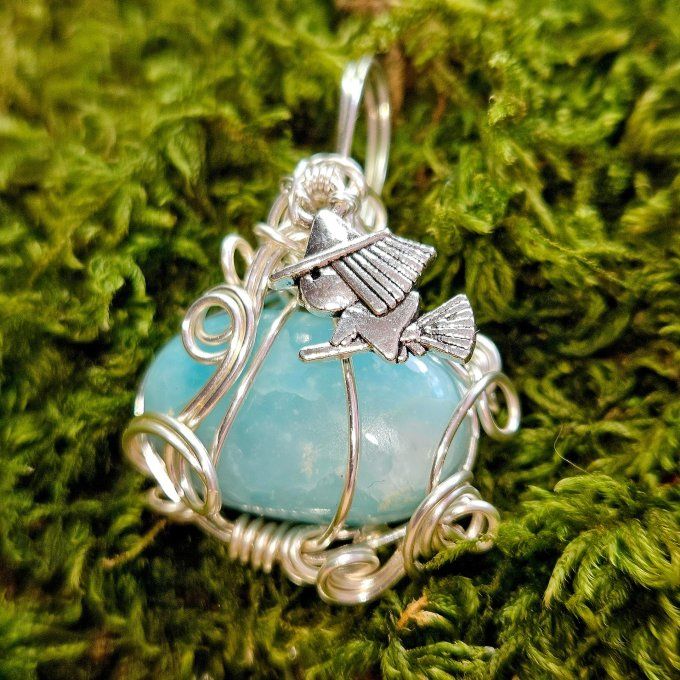 Amulette Hemimorphite  - Citrouille