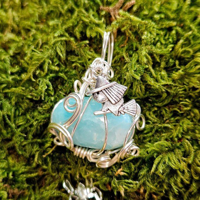 Amulette Hemimorphite  - Citrouille
