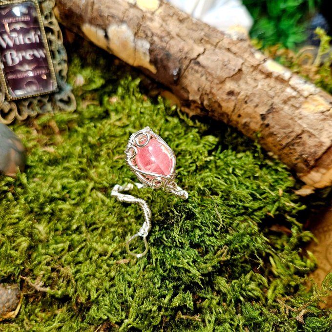 Bague rhodochrosite  - ajustable  