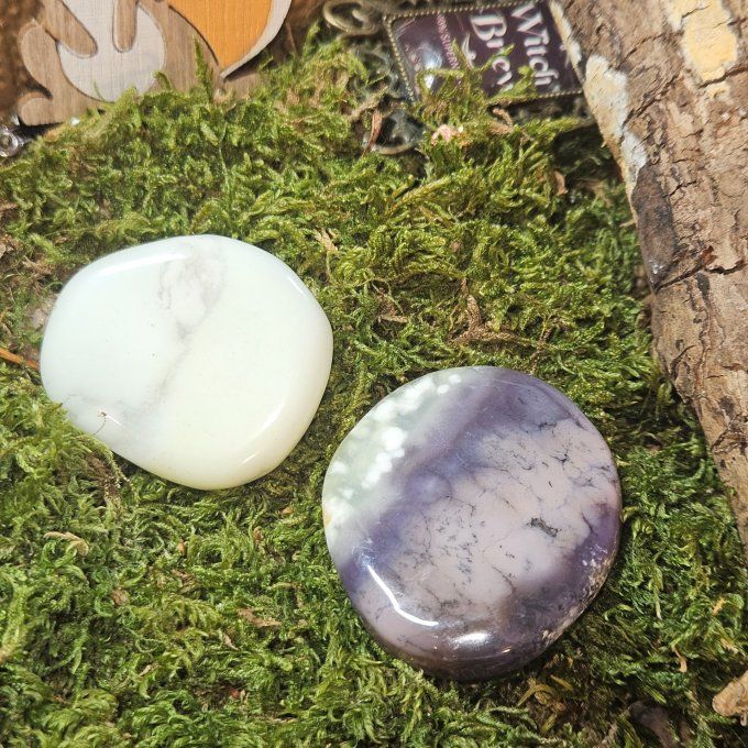 Galet Opale Violette 8*4